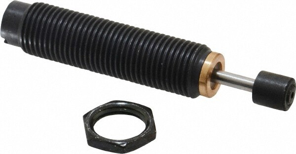 Male Button Shock Absorber: 0.13" Rod Dia, 0.33" OD, 0.4" Stroke, 1/2-20 Thread