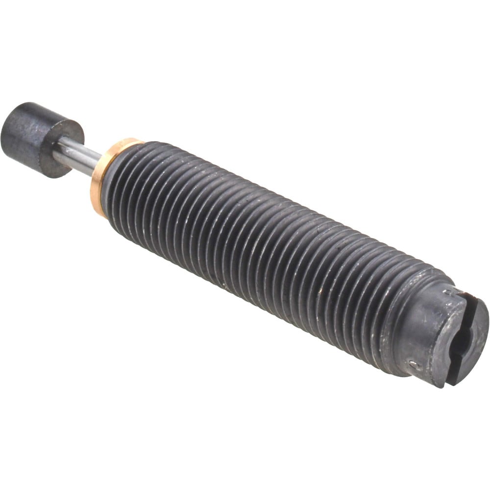 Male Button Shock Absorber: 0.13" Rod Dia, 0.33" OD, 0.4" Stroke, 1/2-20 Thread