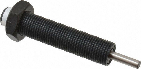 Male Button Shock Absorber: 0.19" Rod Dia, 0.46" OD, 0.5" Stroke, 9/16-18 Thread