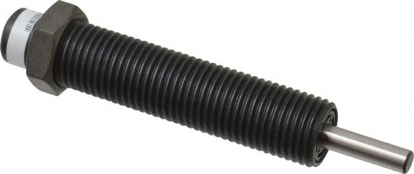 Male Button Shock Absorber: 0.19" Rod Dia, 0.66" OD, 0.5" Stroke, M14 x 1.5 Thread