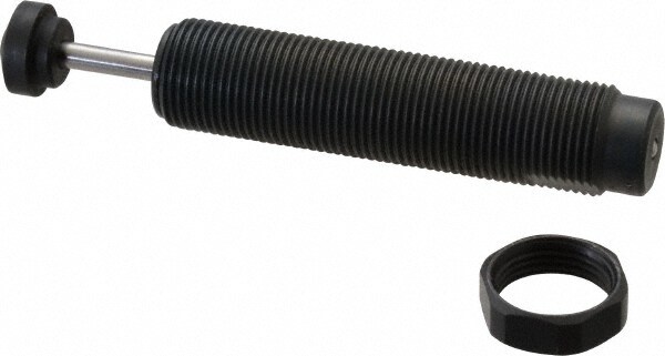 Male Button Shock Absorber: 0.19" Rod Dia, 0.66" OD, 0.59" Stroke, M20 x 1.5 Thread