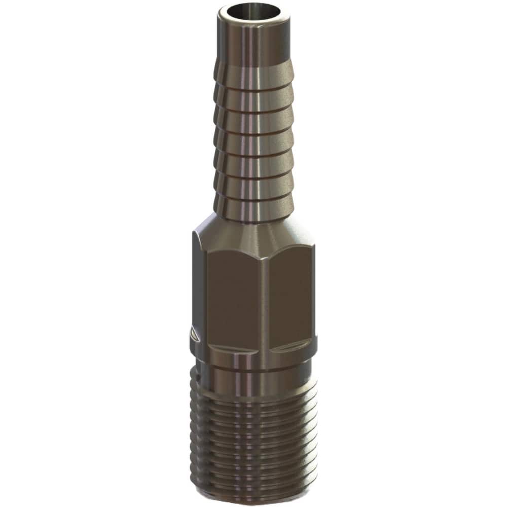1/2" Pipe ID, Threaded Combination Nipple for Hoses