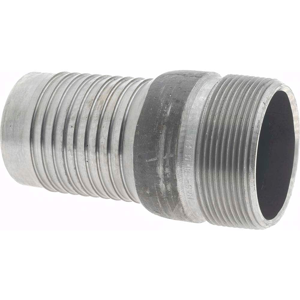 2" Pipe ID, Threaded Combination Nipple for Hoses