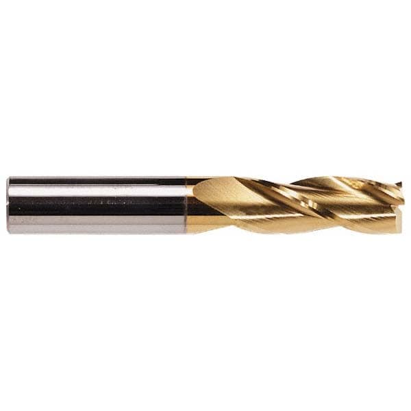 Hertel 750664 Square End Mill: 5/16 Dia, 13/16 LOC, 5/16 Shank Dia, 2-1/2 OAL, 3 Flutes, Solid Carbide Image