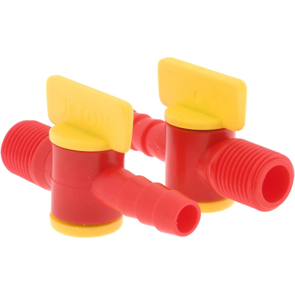 2 Piece, 1/4" ID Coolant Hose Nipple Valve