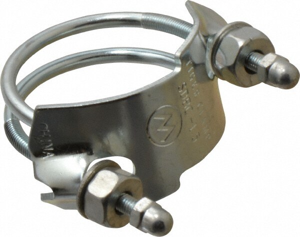 Single Bolt Clamp & Spiral Double Bolt Hose Clamp: 1.5" Hose, Plated Steel