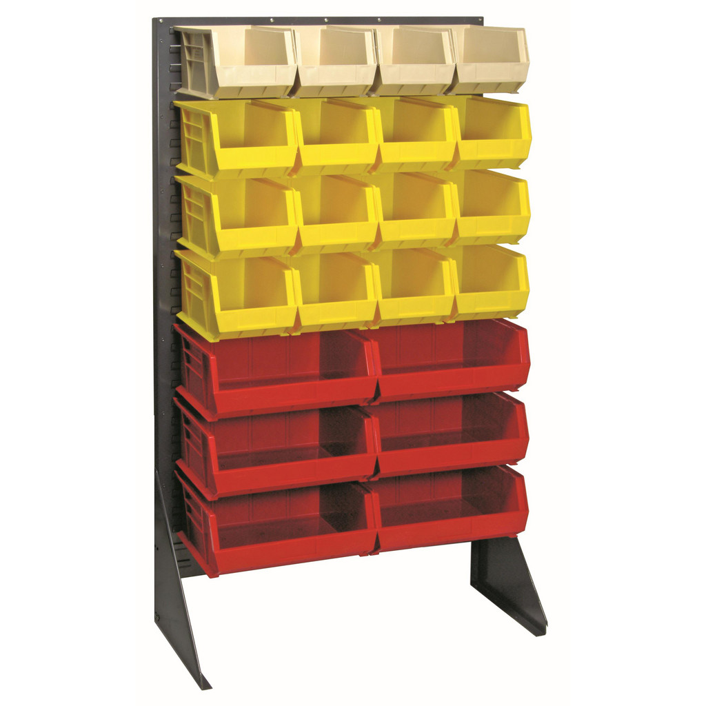 Small Box Picking Racks Quantum Storage - Pick Rack: Single-Sided Louvered Rack with Bins, 300 ...