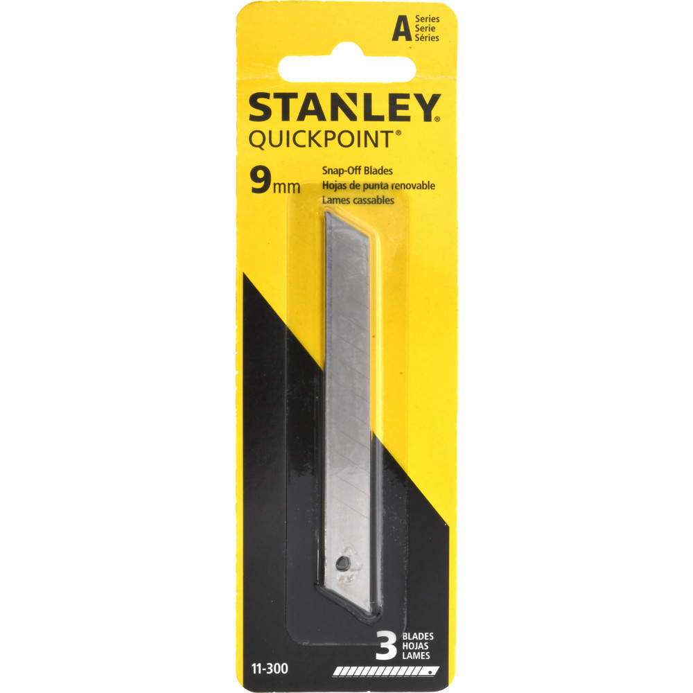 Utility Blade: 9mm Snap-Off Blade, 3-Pack - 13 Cutting Points, Fit Most 9mm Snap-Off Knives