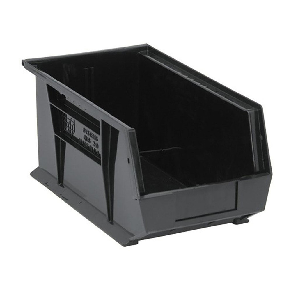 Stackbin Hopper With Lock Quantum Storage - Polypropylene Hopper Stacking Bin: 6-9/16
