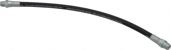 12" Long, 3,500 psi Operating Pressure, Thermoplastic Grease Gun Hose