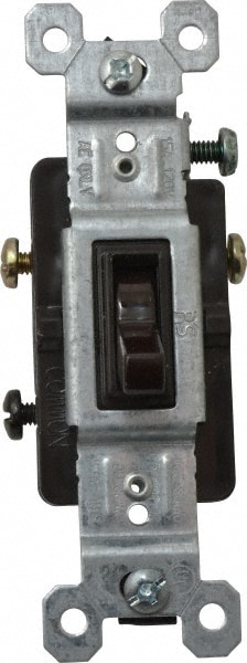 3 Pole, 120 VAC, 15 Amp, Specification Grade Toggle Three Way Switch