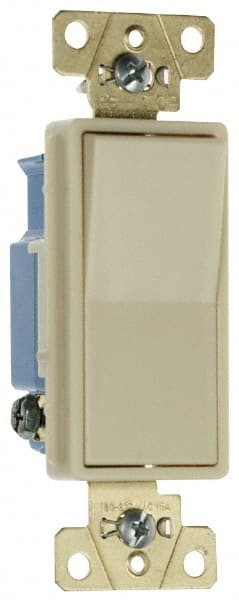 Pass & Seymour 2621GRY 1 Pole, 120 to 277 VAC, 20 Amp, Specification Grade Rocker Wall Switch 