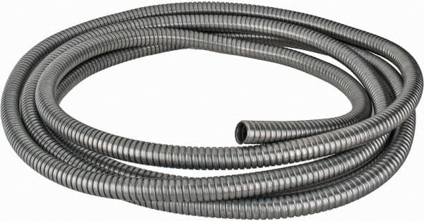 Federal Hose 12213 7/8" ID, -60 to 400°F, Galvanized Steel Unlined Flexible Metal Duct Hose 