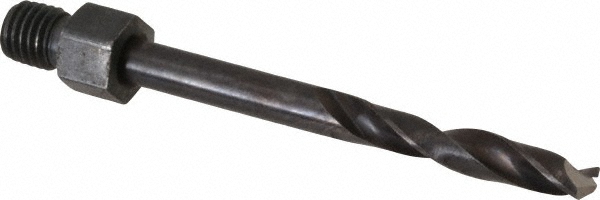 Threaded Shank Drill Bit: #16, 135 ° Point, 1/4-28 Shank, High Speed Steel