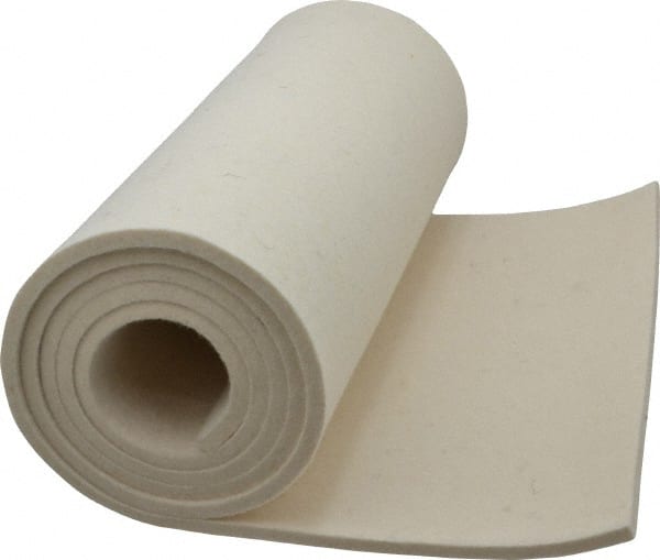 Made in USA - 12 x 60 x 1/4″ White Pressed Wool Felt Sheet - 48544480 - MSC  Industrial Supply