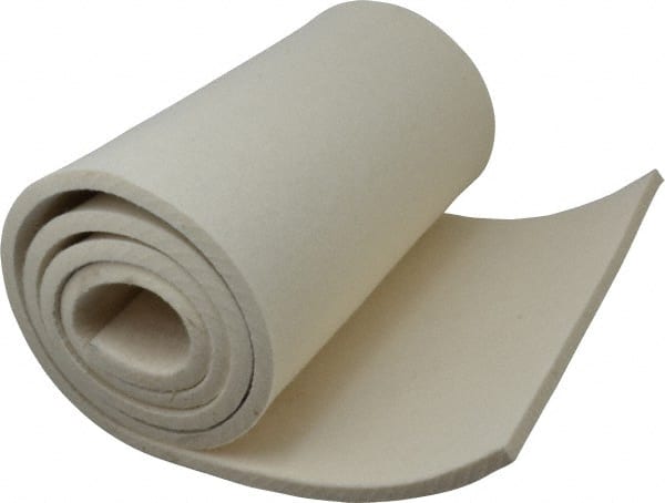 12 x 60 x 3/8 White Pressed Wool Felt Sheet