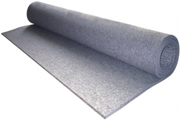 12 x 72 x 1/4 Gray Pressed Wool Felt Sheet