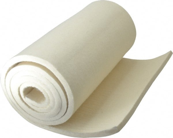 12 x 66 x 3/8 White Pressed Wool Felt Sheet