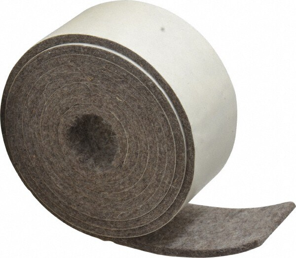 1/8 Inch Thick x 1-1/2 Inch Wide x 5 Ft. Long, Felt Stripping