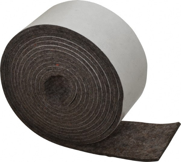 Made in USA - 1/8 Inch Thick x 1-1/2 Inch Wide x 10 Ft. Long, Felt  Stripping - 48545941 - MSC Industrial Supply