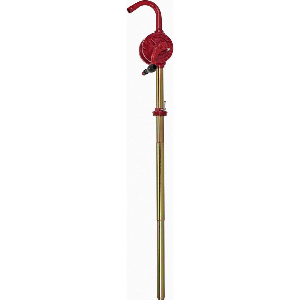 Rotary Hand Drum Pump: 2.84 l/Turn, Oil Lubrication, Cast Iron