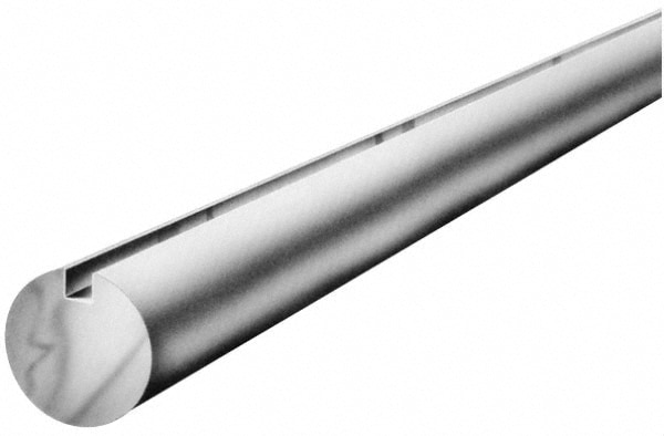 Round Linear Shafting: 6" OAL, Aluminum