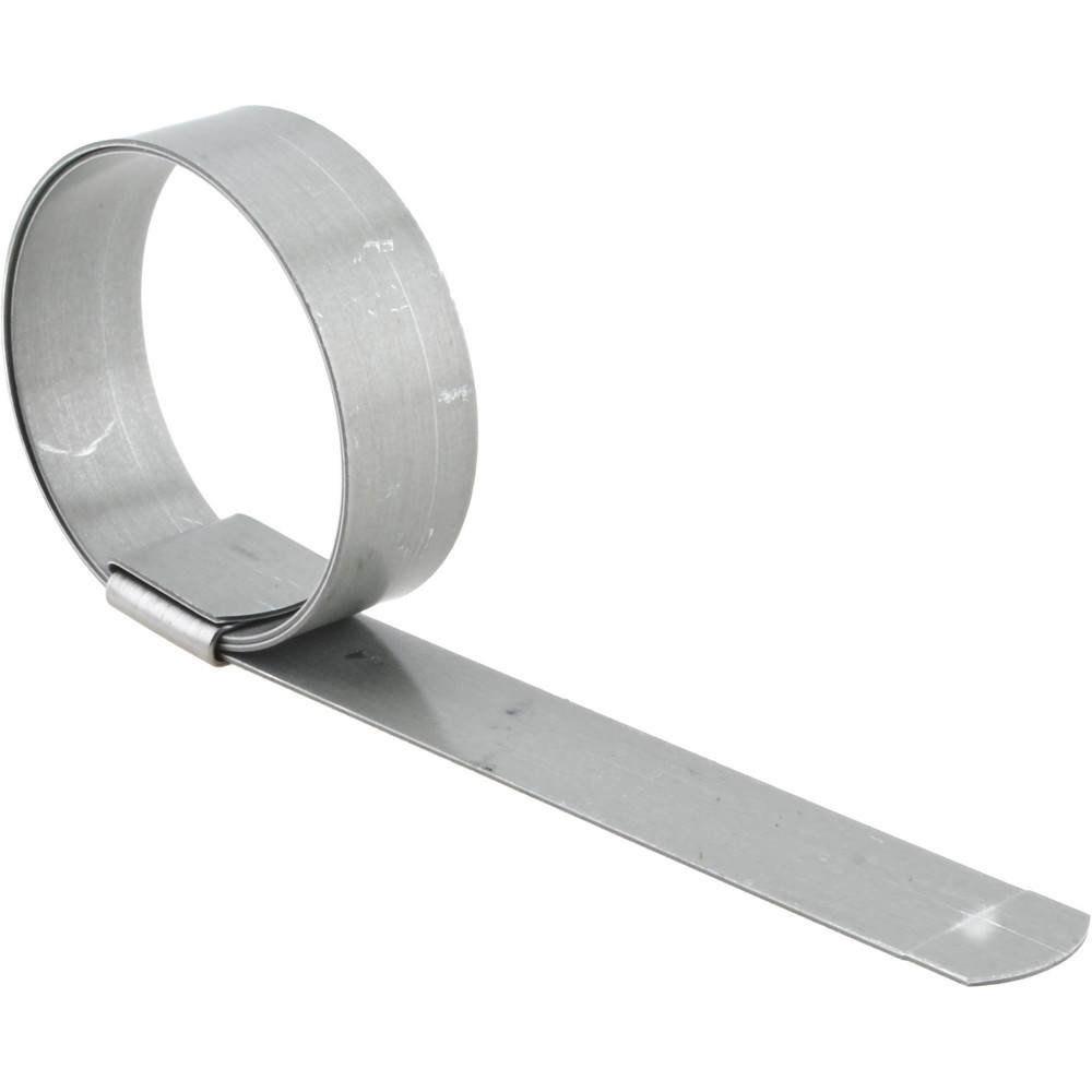 Band Clamp: Preformed Center Punch Type Clamps, 5/8" Wide, 0.025" Thick, Galvanized Steel