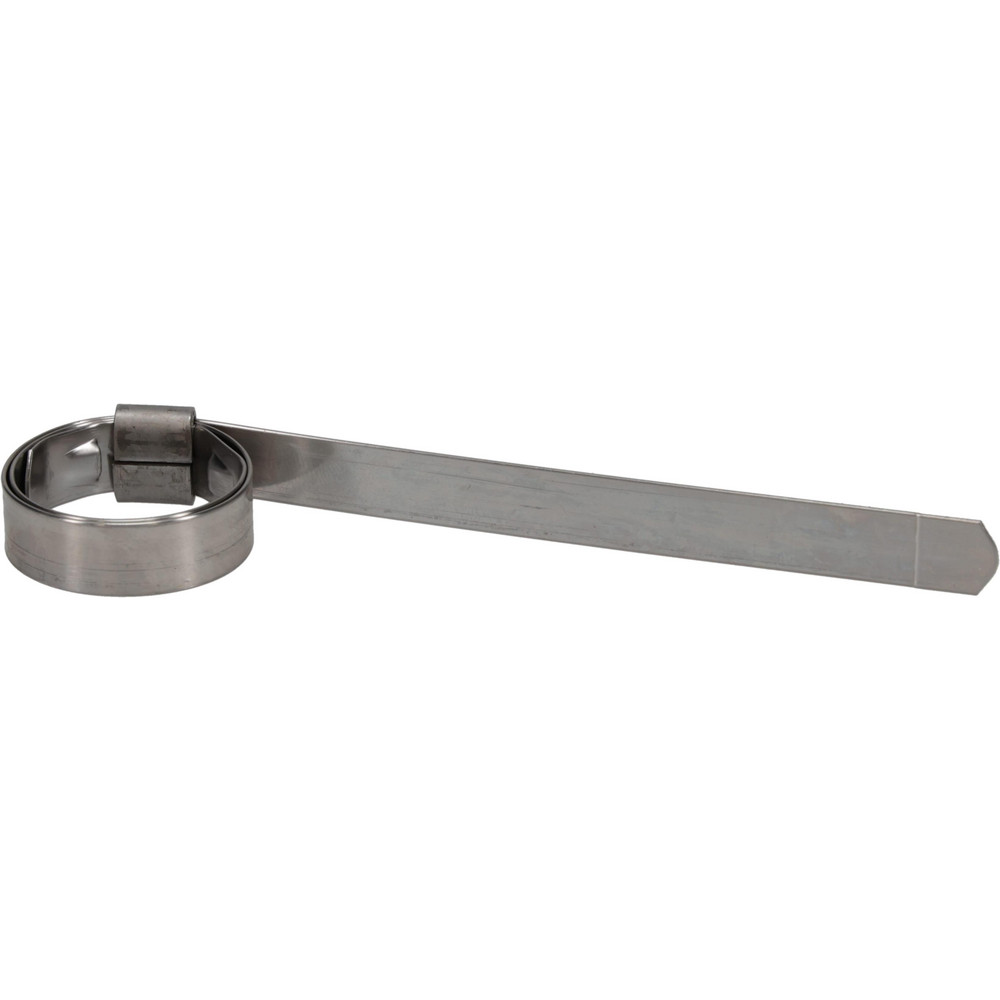 Band Clamp: Preformed J-Style Clamp, 3/8" Wide, 0.025" Thick, 201  Stainless Steel