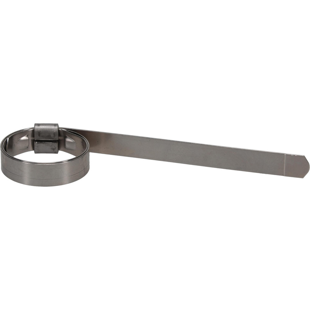 Band Clamp: Preformed J-Style Clamp, 3/8" Wide, 0.025" Thick, 201  Stainless Steel