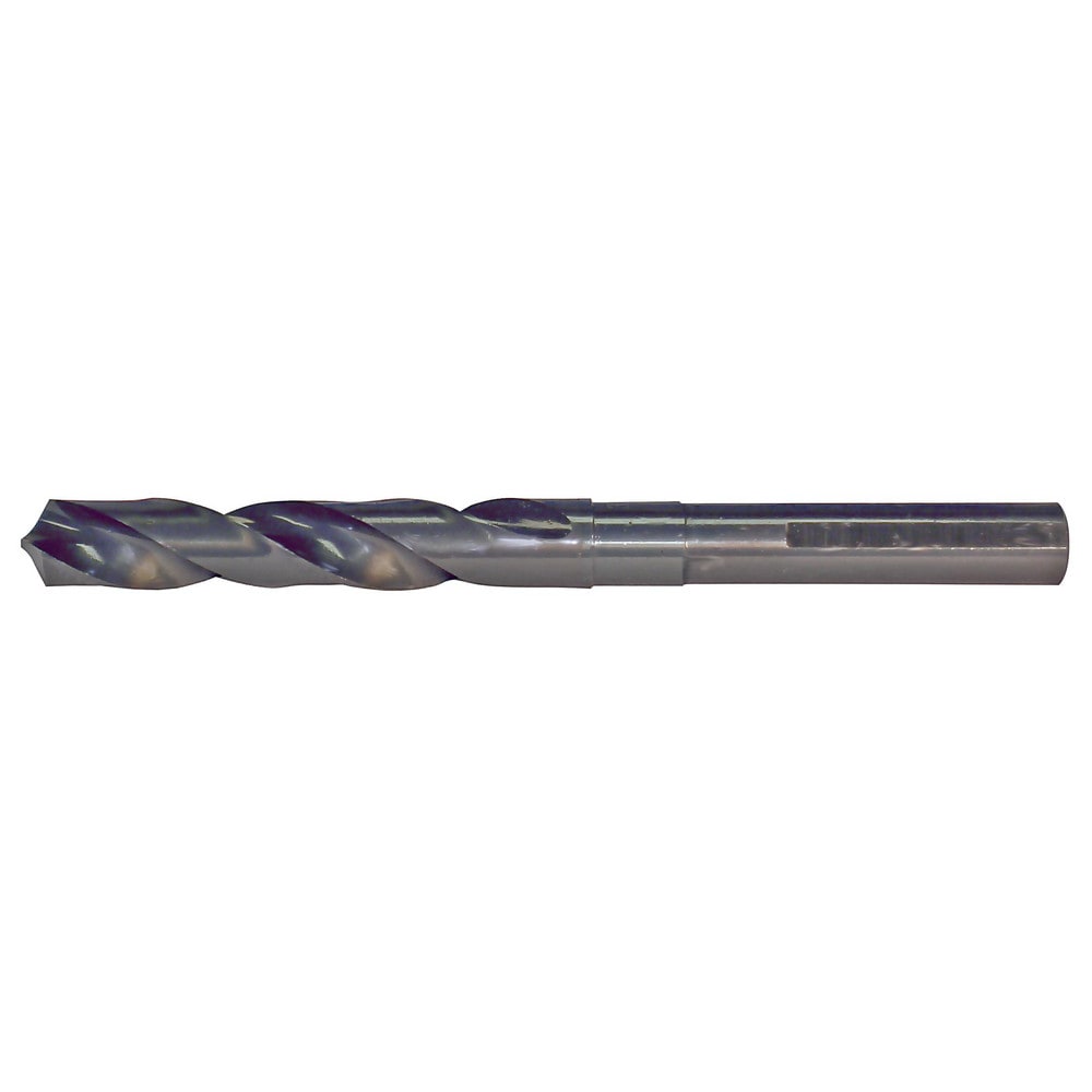 Cle-Line C20686 Reduced Shank Drill Bit: 3/4 Dia, 1/2 Shank Dia, 118 0, High Speed Steel 