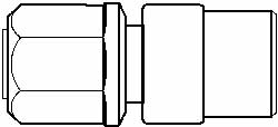 NewAge Industries 5320420 Compression Tube Connector: 1/2" Thread, 3/4" Tube OD Image