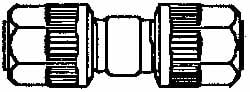 NewAge Industries 5321512 Compression Tube Union: 1/4" Tube OD, Tube OD x Tube OD Image