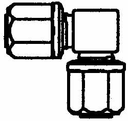 NewAge Industries 5323612 Compression Tube Union: 1/8" Tube OD 