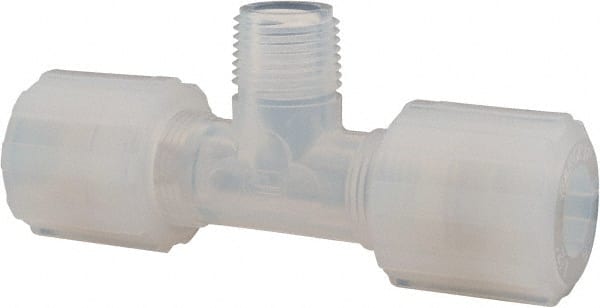 NewAge Industries 5324900 Compression Tube Male Branch Tee: 3/8" Thread, 1/2" Tube OD 