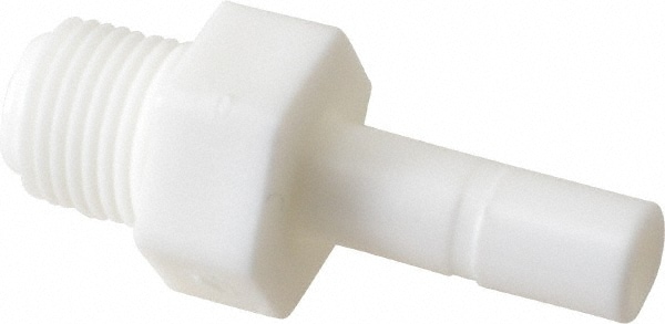 Push-To-Connect Tube Fitting: Stem Adapter, 1/8" Thread, 1/4" OD
