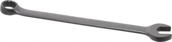 Combination Wrench: 7/8" Head Size, 15 deg Offset - 12-1/2" OAL, Steel, Tether Capable