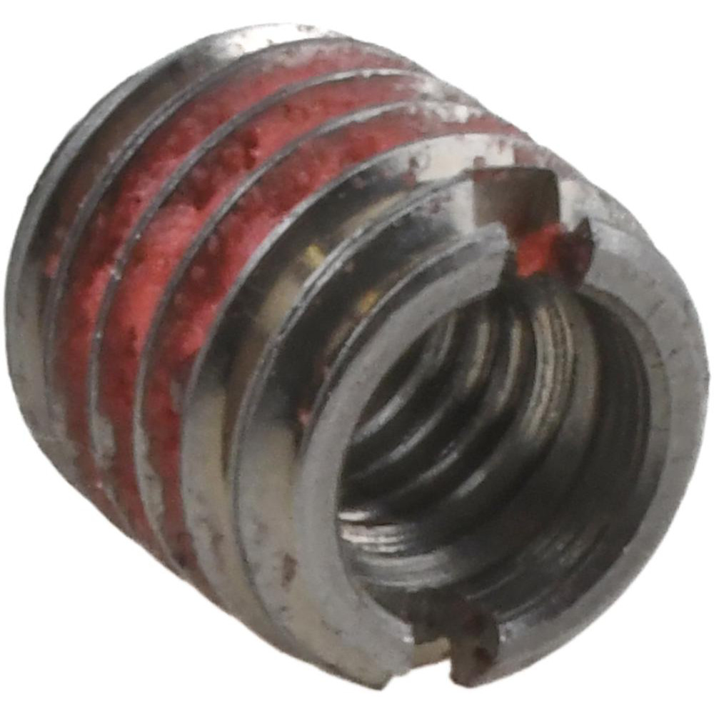 Thread Locking Insert: M6 x 1 Internal Thread, M10 x 1.5 External Thread, Metric Coarse, 10.5 mm OAL, Self-Lock Wall - Stainless Steel