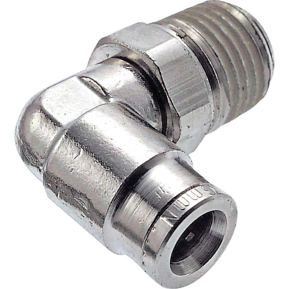 Pneumatic Hose Fitting: 10-32", 3/4" Body Diam
