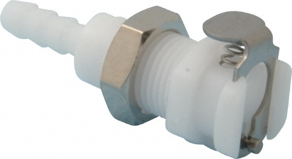 CPC Colder Products PMCD1603NA 1/8" Nominal Flow, 3/16" ID, Female, Panel Mount Hose Barb-Female Socket Image