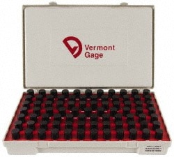 Vermont Gage 901100800 Class ZZ Plug Gage Set: 0.751 to 0.832" Range, 82 Pc Image