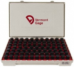 Vermont Gage 901100900 Class ZZ Plug Gage Set: 0.833 to 0.916" Range, 84 Pc Image