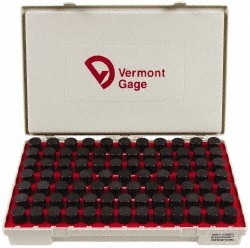 Vermont Gage 901101000 Class ZZ Plug Gage Set: 0.917 to 1" Range, 84 Pc Image