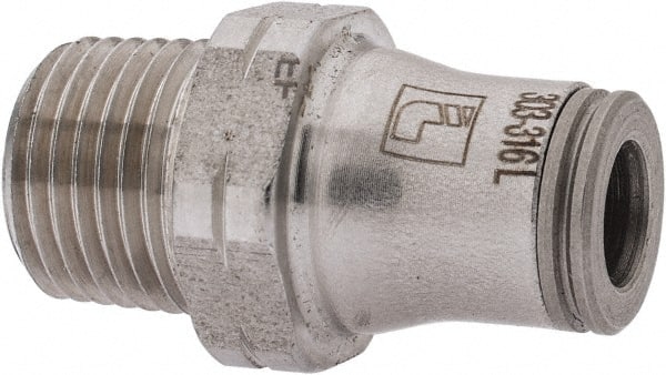 Legris 3805 55 11 Push-To-Connect Tube to Male & Tube to Male NPT Tube Fitting: Male Connector, 1/8" Thread, 3/16" OD 