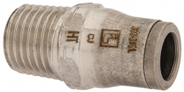 Legris 3805 08 14 Push-To-Connect Tube to Male & Tube to Male NPT Tube Fitting: Male Connector, 1/4" Thread, 5/16" OD Image