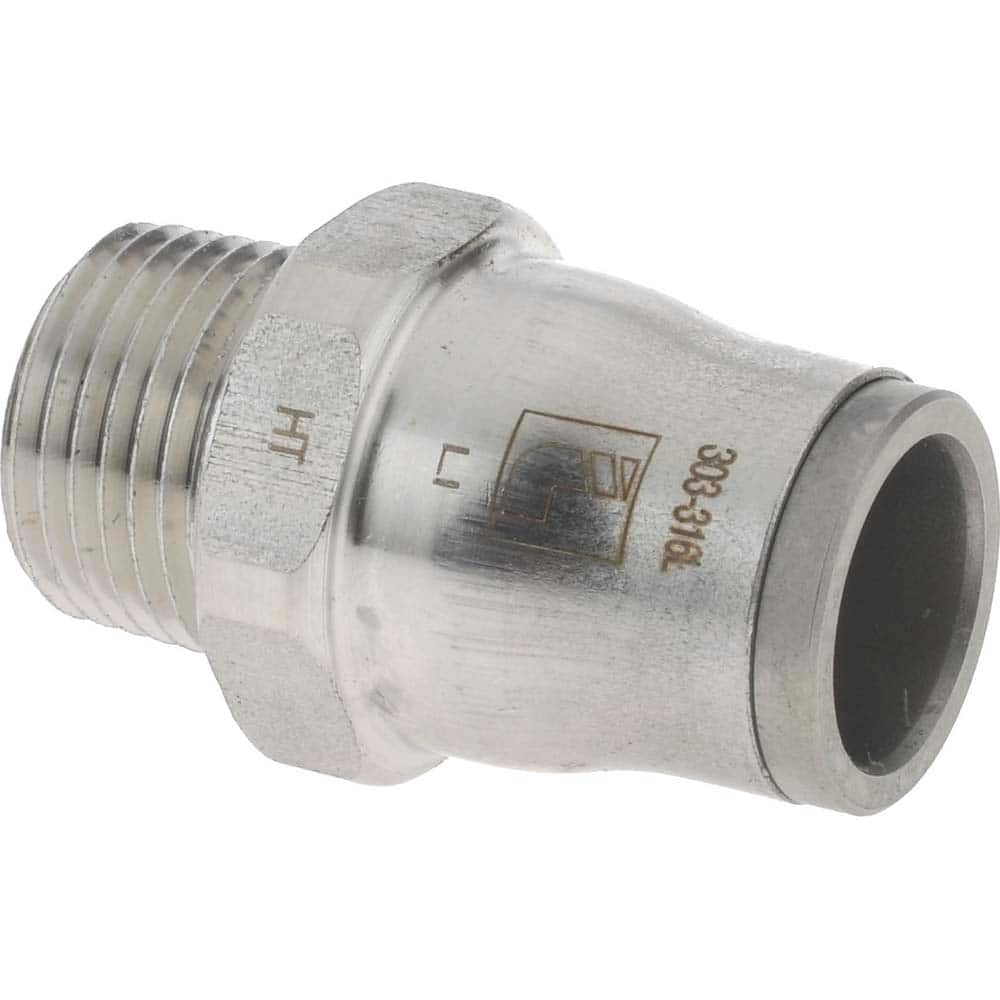 Legris 3805 62 18 Push-To-Connect Tube to Male & Tube to Male NPT Tube Fitting: Male Connector, 3/8" Thread, 1/2" OD 