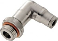 Legris 3899 04 20 Push-To-Connect Tube to Male & Tube to Male NPT Tube Fitting: Extended Male Elbow, #10-32 Thread, 5/32" OD 