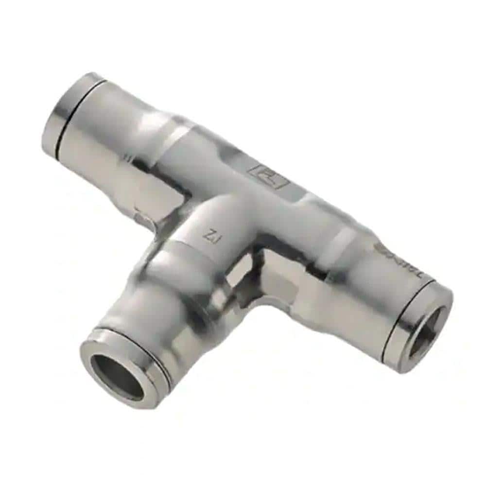 Legris 3804 56 00 Push-To-Connect Tube to Tube Tube Fitting: Bulkhead Tee Connector, 1/4" OD 