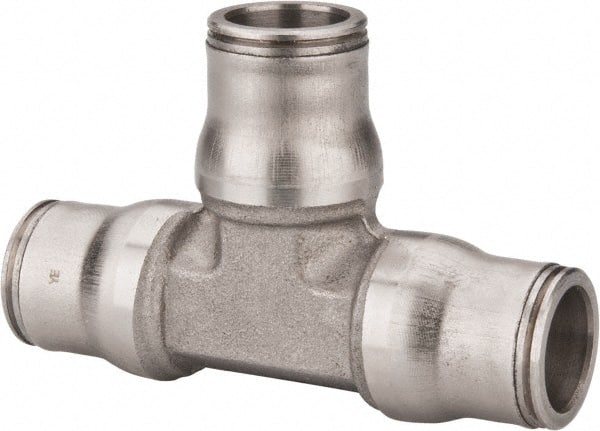 Legris 3804 62 00 Push-To-Connect Tube to Tube Tube Fitting: Bulkhead Tee Connector, Tee 1/2" OD 