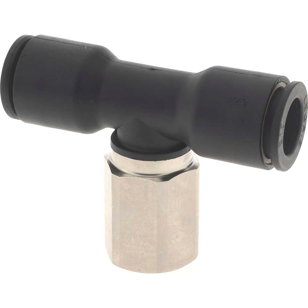 Legris 3008 60 14 Push-To-Connect Tube Fitting: Female Branch Tee, 1/4" Thread, 3/8" OD Image