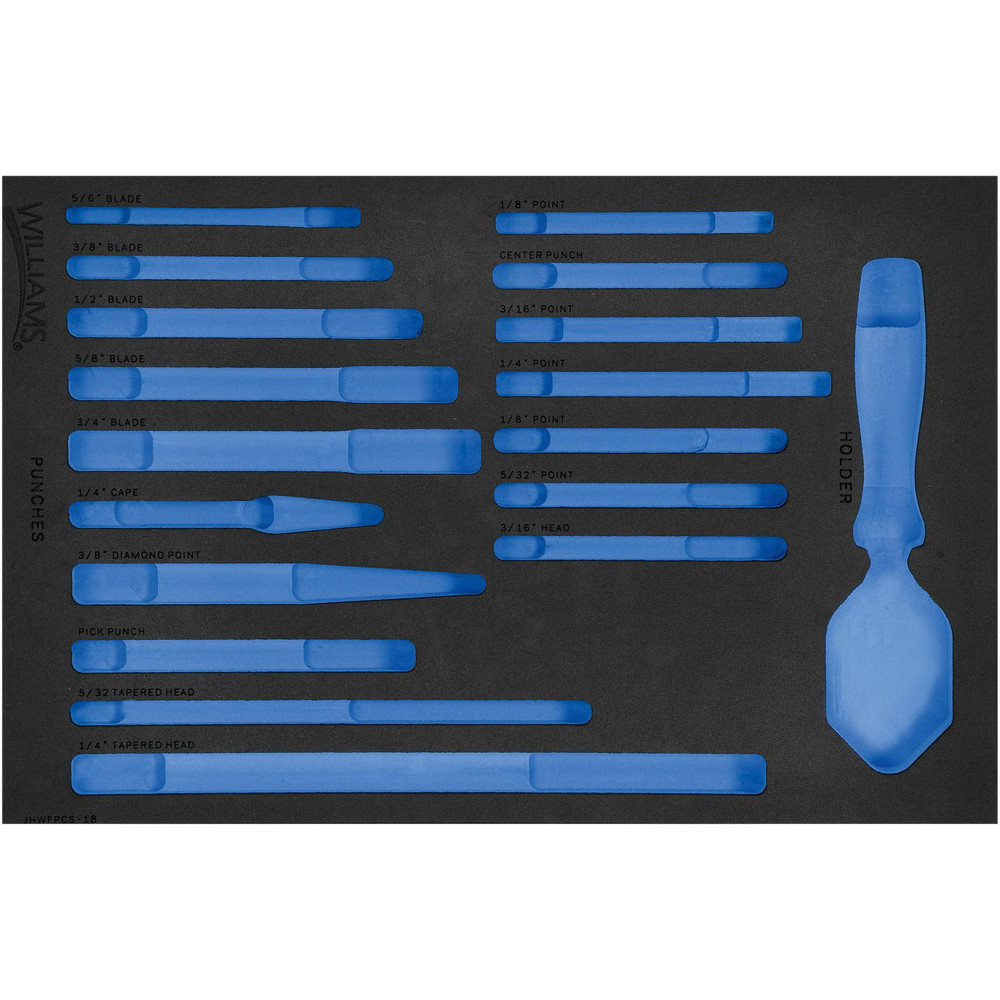 Williams Tool Box Case & Inserts; Type Foam Insert; For Use